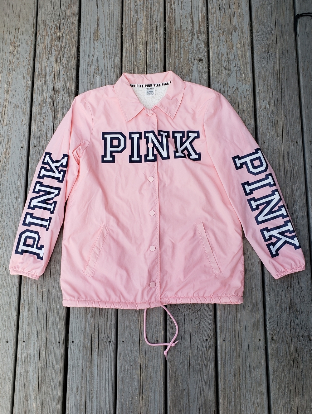 Victoria's Secret PINK Sherpa Lined Jacket - Small
